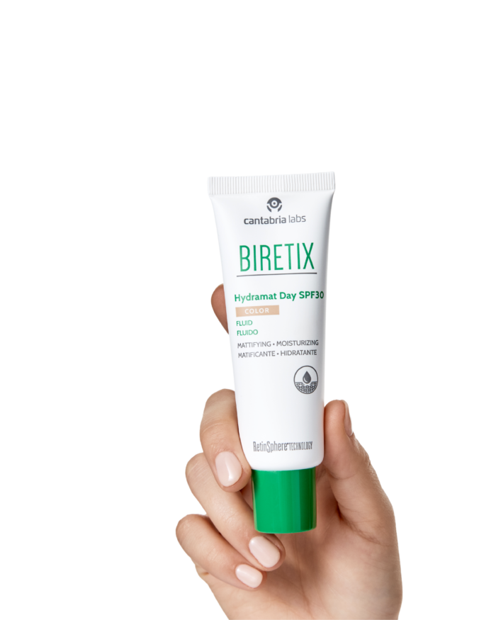 BiRetix Hydramat COLOUR Day Fluid SPF-30 (50 ml) - Дневной увлажняющий флюид с тоном SPF-30 (50 мл) — изображение 3