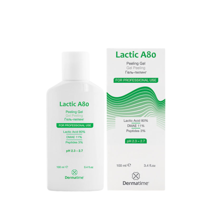 Lactic A80 Peeling gel (100ml) - Молочный гель-пилинг Дерматайм в гелевой форме  А80 (100мл)