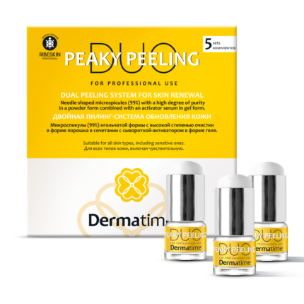 DERMATIME PEAKY PEELING DUO (5fl) - Двухфазный пилинг с микроспикулами "Пики пилинг дуо" (5фл)